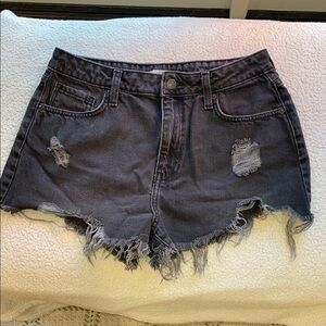 Forever 21 Premium Jean Shorts 28" Black